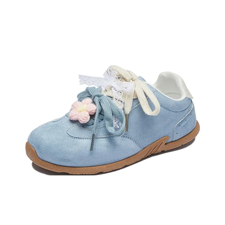 BINGO DUCK Slip Resistant Cushioning And Breathable Low Top Skateboard Shoes Women's-25