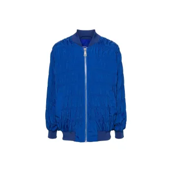 KHRISJOY Ruched-detail Oversize Jacket