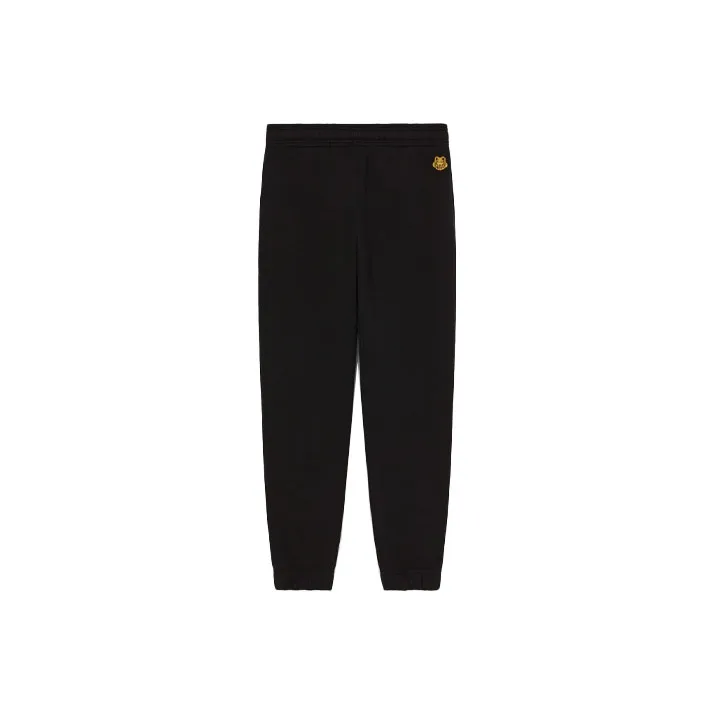 KENZO Knitted Sweatpants Men Black-0