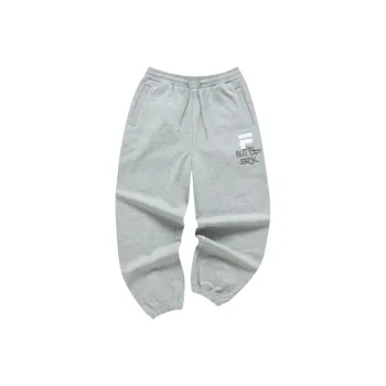 FILA FUSION TOKYO STUDIO Knitted Sports Pants Men's Cream White Heather Gray