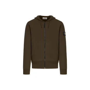 STONE ISLAND Compass Patch Zip Up Hoodie
