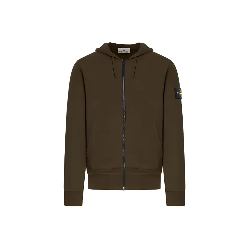 STONE ISLAND Compass Patch Zip Up Hoodie-0