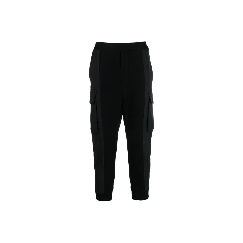 DSQUARED 2 Logo Detailed Cropped Cargo Track Pants-0
