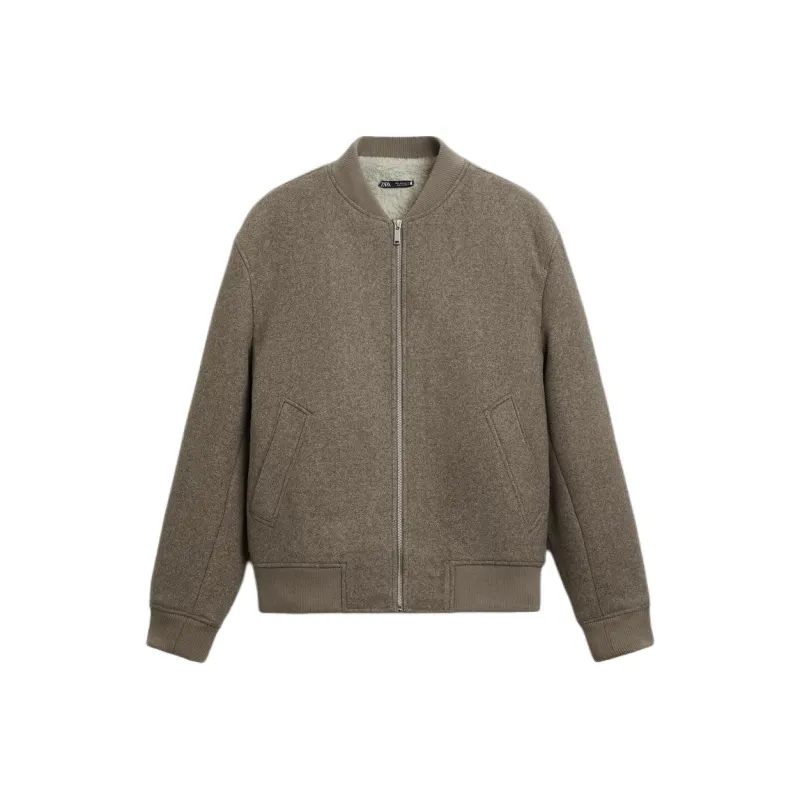 ZARA Jackets Men Beige-0
