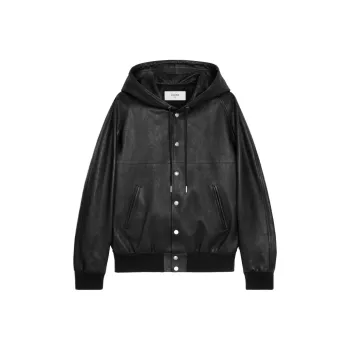 CELINE SS24 Leather Jacket Men's Black