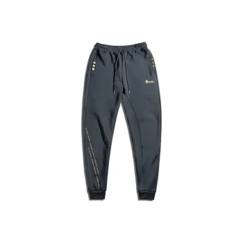 Monster Guardians Knitted Sweatpants Men Night Black Gold