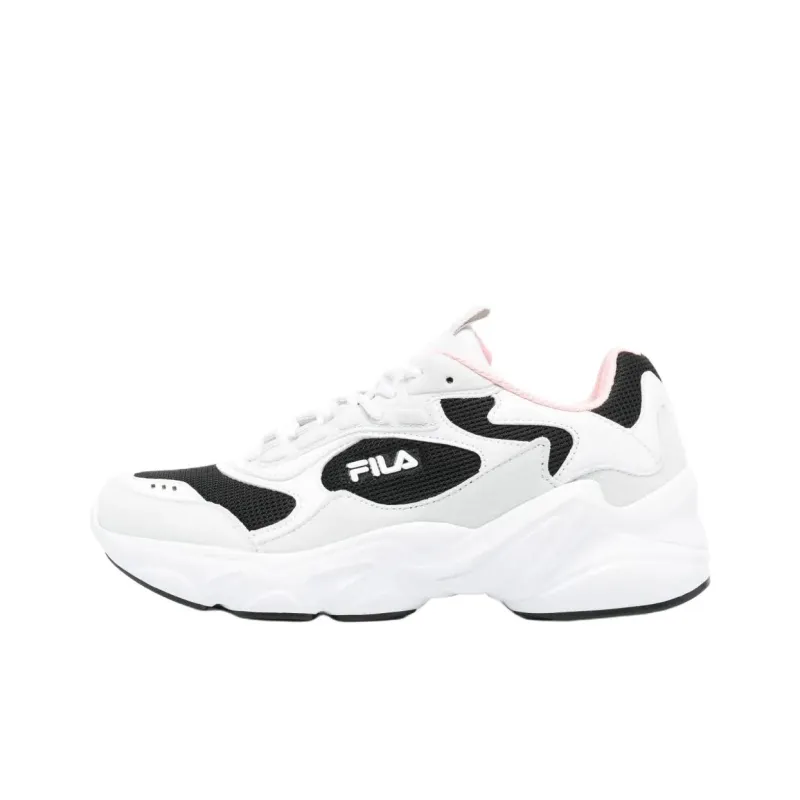 FILA Anti Slip Wear Resistant Low Top Casual Shoes Women's White Black-0