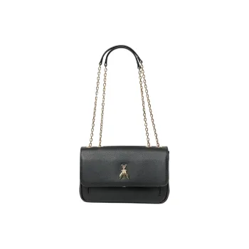 Patrizia Pepe Calfskin Shoulder Bag Women's Black