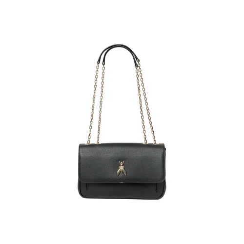 Patrizia Pepe Calfskin Shoulder Bag Women's Black