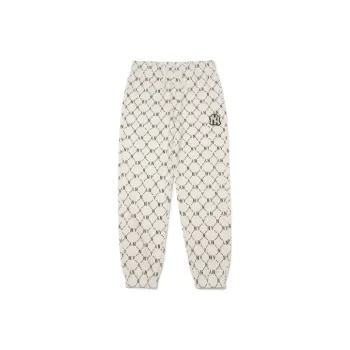 MLB Old Flower Knitted Sweatpants Unisex Beige
