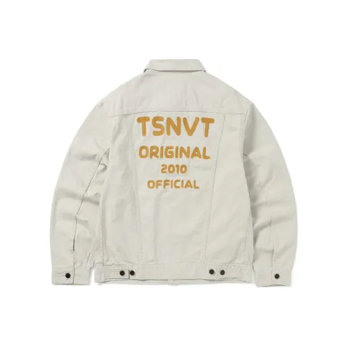 Thisisneverthat SS24 Ultras Collection TSNVT Trucker Jacket Off White Jacket Unisex White