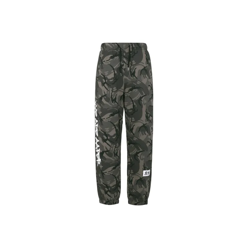LiNing Knitted Sports Pants Men's Black Camouflage-0