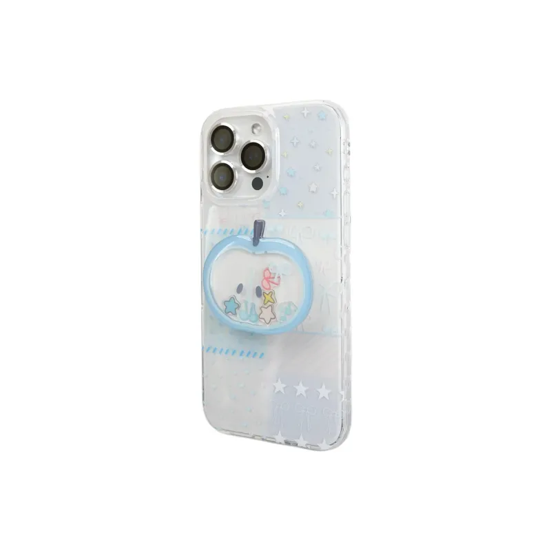 Sopi Acrylic Material Patchwork Blue Bowknot Phone Cases Compatible With IPhone 16/15 Pro Max/Apple 13/14 Pro/Max-2