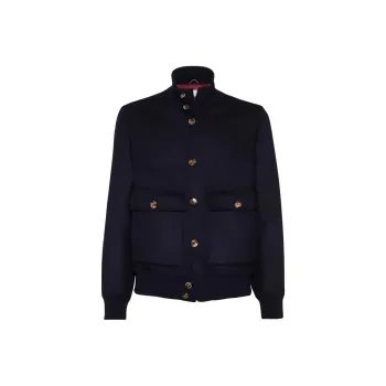 Brunello Cucinelli Buttoned Long Sleeved Jacket