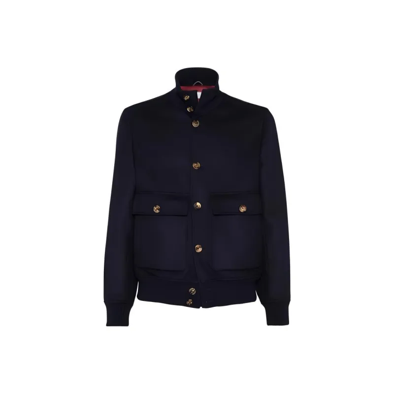 Brunello Cucinelli Buttoned Long Sleeved Jacket-0