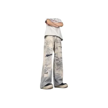 HELEH Jeans Unisex Light Blue