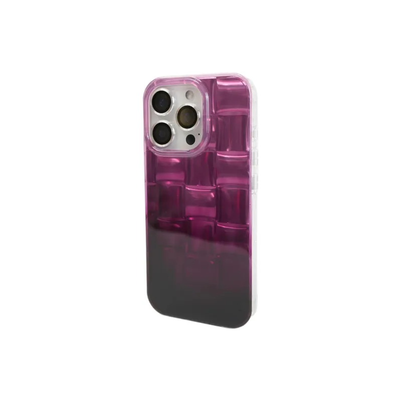 Sopi Acrylic Material Multicolor Small Block Phone Cases Compatible With IPhone 16/15 Pro Max/Apple 13/14 Pro/Max-14