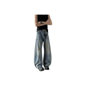 NVRFRGT Jeans Unisex Blue