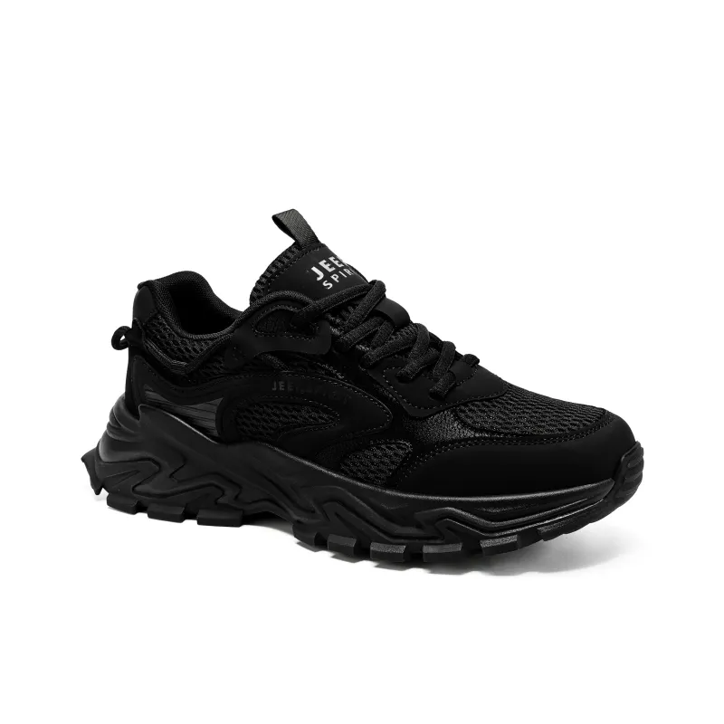 JEEP SPIRIT Chunky Sneakers Men Low Top Black-3