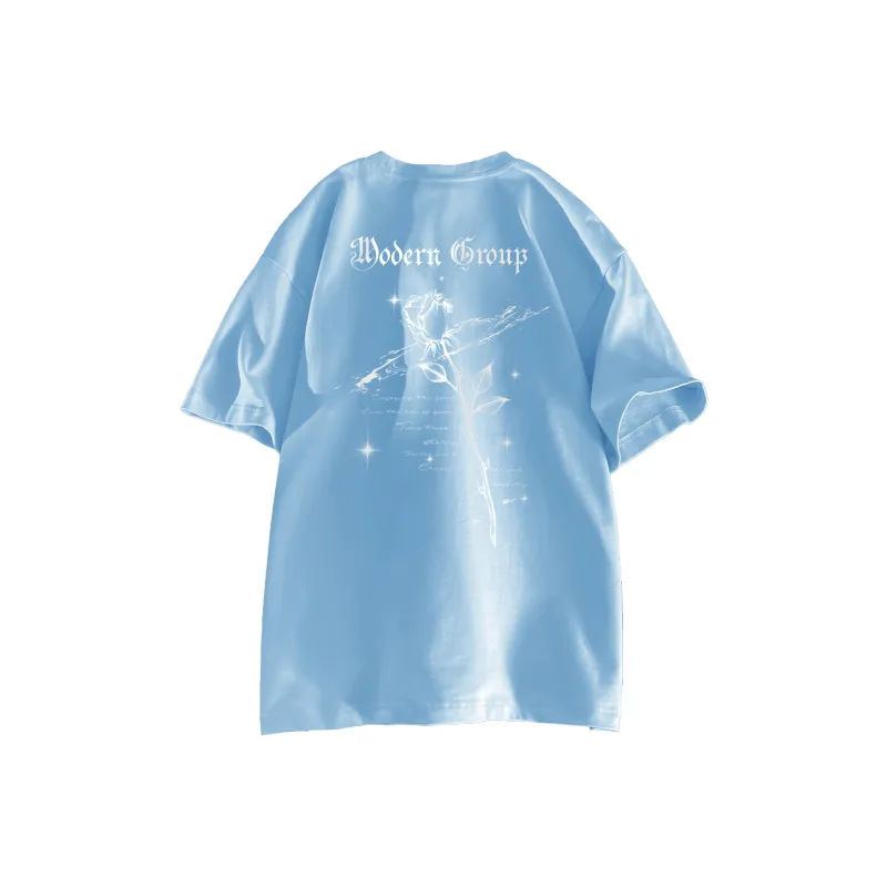 Warrior Huichao Cloud Sail Collection Drop Shoulder Sleeve T Shirt Unisex-17