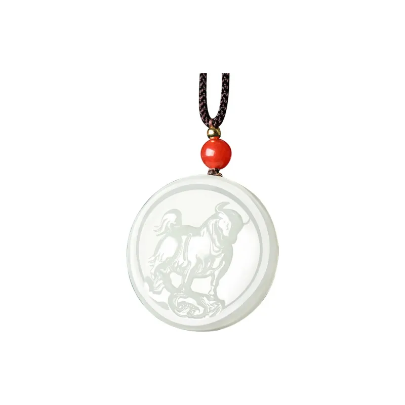 KUNYUYAO Pendants Pale Greenish White Jade Unisex-4