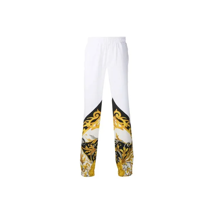 VERSACE Knitted Sweatpants Men White-0