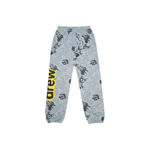 Drew House Letter Logo Series Knitted Sweatpants Unisex Heather Gray
