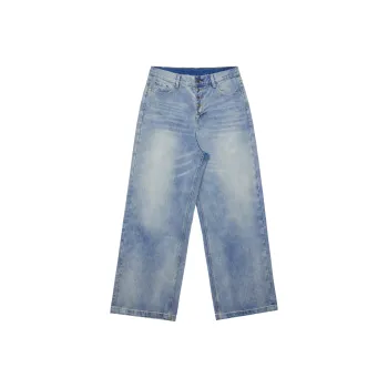 LOOKUN Jeans Unisex Blue