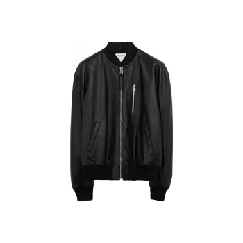 Bottega Veneta Leather Jackets Men Black