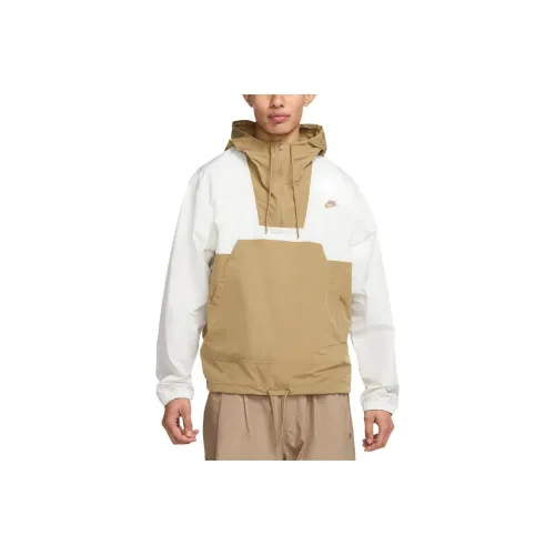 Nike ClubSportswear Marina Jacket Men's Sail Color/Parachute Beige/Light Khaki