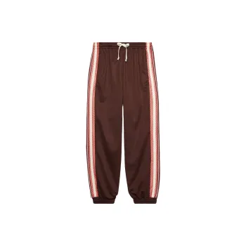 GUCCI Knitted Sports Pants Men's Brown
