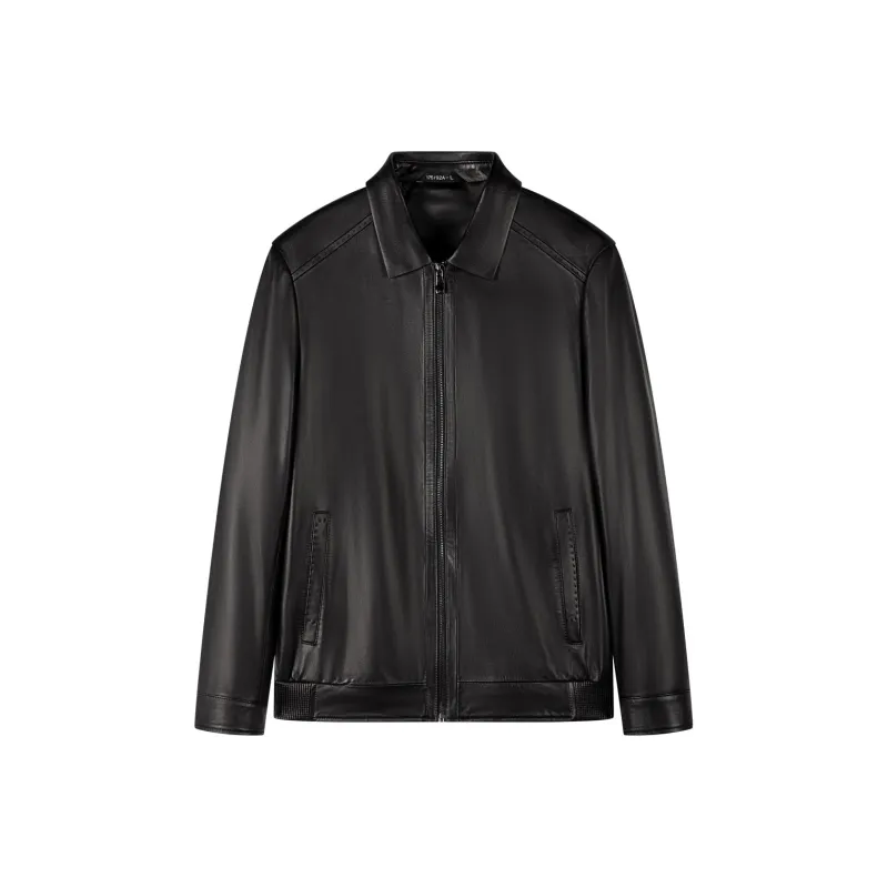 SEVEN Genuine Leather Leather Jacket Men's-3