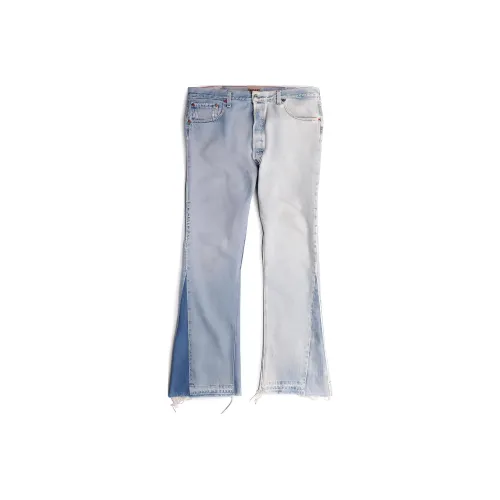 Gallery Dept. Jeans Men Blue With White Lettering