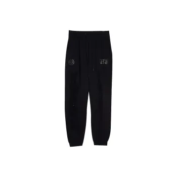 TCH Knitted Sweatpants Unisex Black With Silver Logo