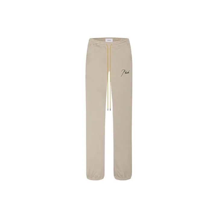 RHUDE Knitted Sweatpants Unisex Brown-0