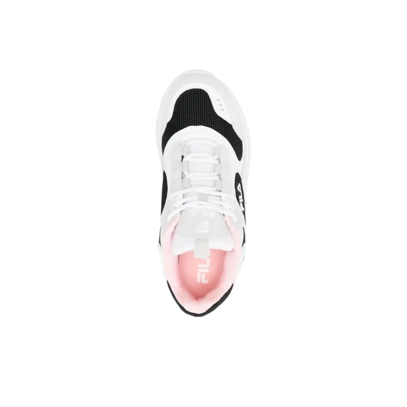 FILA Anti Slip Wear Resistant Low Top Casual Shoes Women's White Black-4