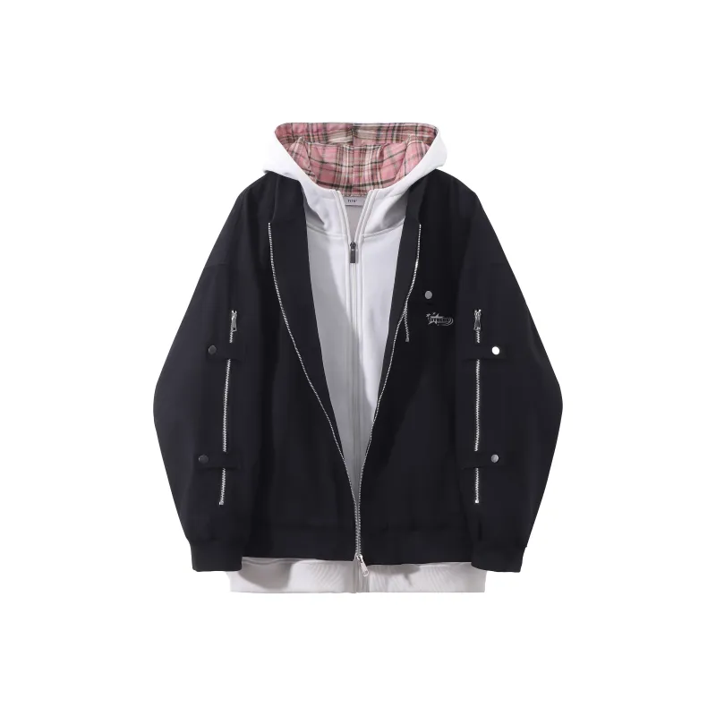 TITH Jackets Coats Unisex Burgundy-2
