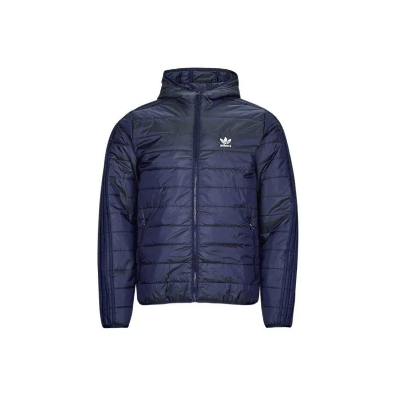 Adidas Padded Hooded Puffer Jacket Jackets Coats Men's Blue-0