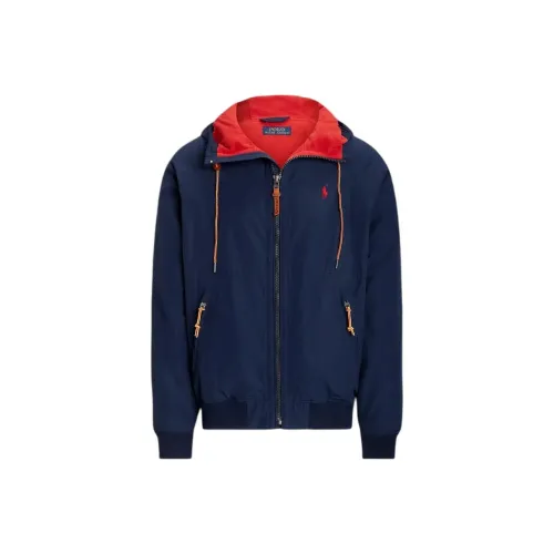 Polo Ralph Lauren SS24 Hooded Jacket Jackets Coats Men's Marine Blue