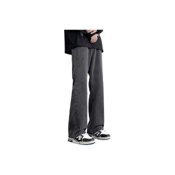 FONDLOOK Jeans Unisex Black Gray Color