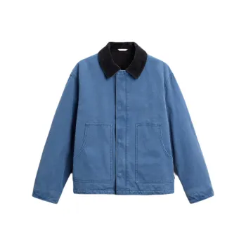 ZARA New Year Jackets Men Washed Blue