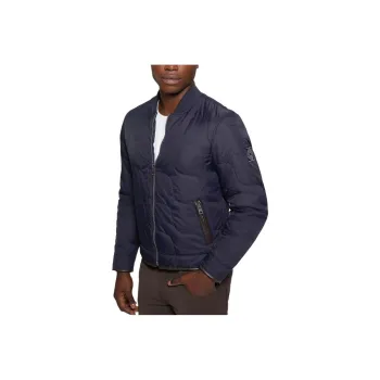 GUESS Alameda Ripstop Quilted Jacket Jackets Coats Men's Blue