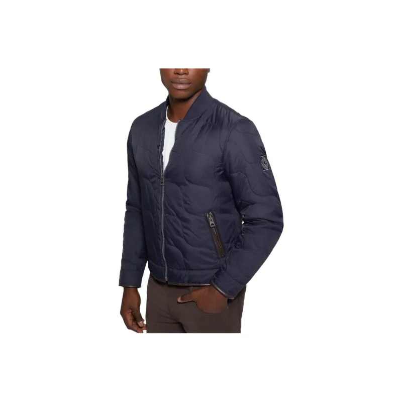 GUESS Alameda Ripstop Quilted Jacket Jackets Coats Men's Blue-0