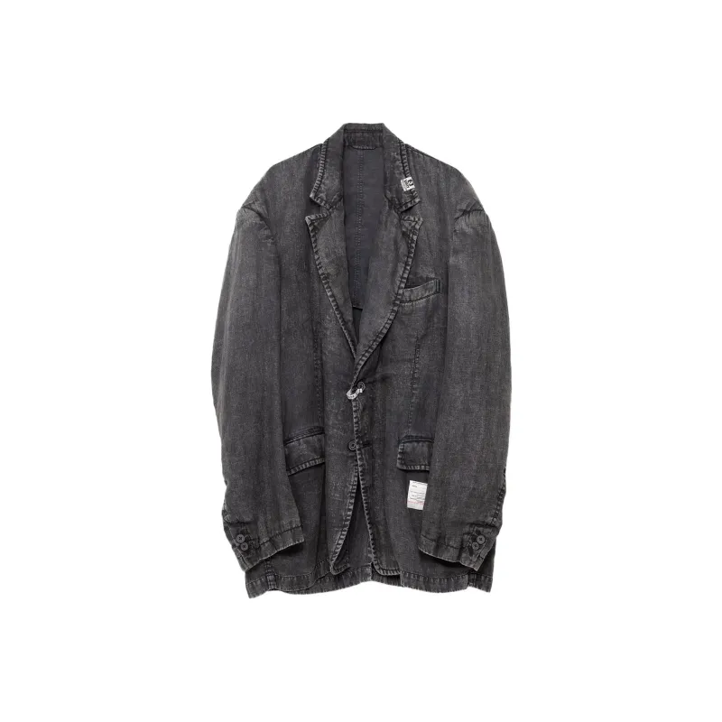 Maison Mihara Yasuhiro Faded Effect Tailored Jacket-0