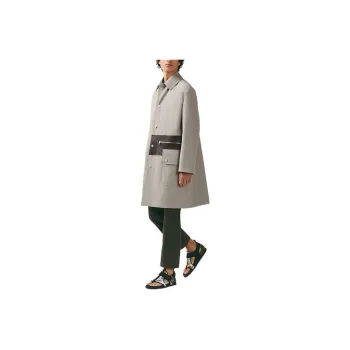HERMES SS23 Trench Coat Men's Gray