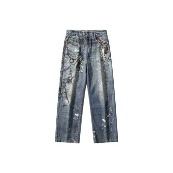 NVRFRGT Jeans Unisex Vintage Blue