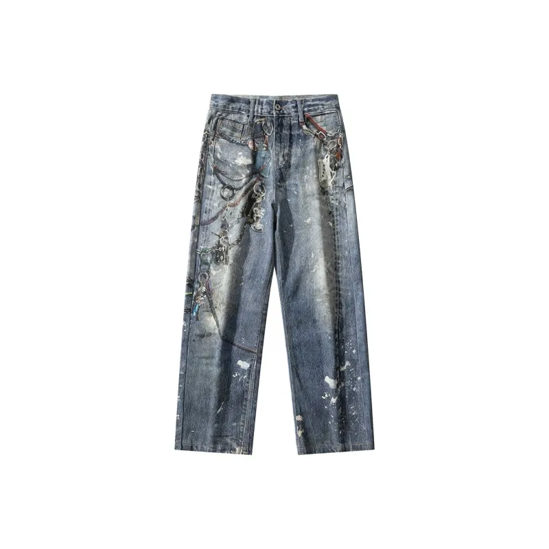 NVRFRGT Jeans Unisex Vintage Blue-0