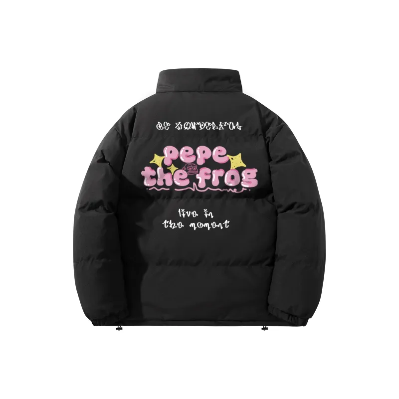 Pepe The Frog Puffer Jacket Unisex-0