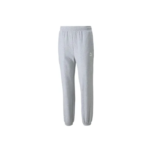 PUMA Knitted Sports Pants Men's Gray