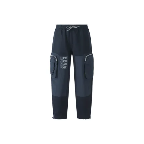 ARMANI EXCHANGE Cargo Pants Men Marine Blue